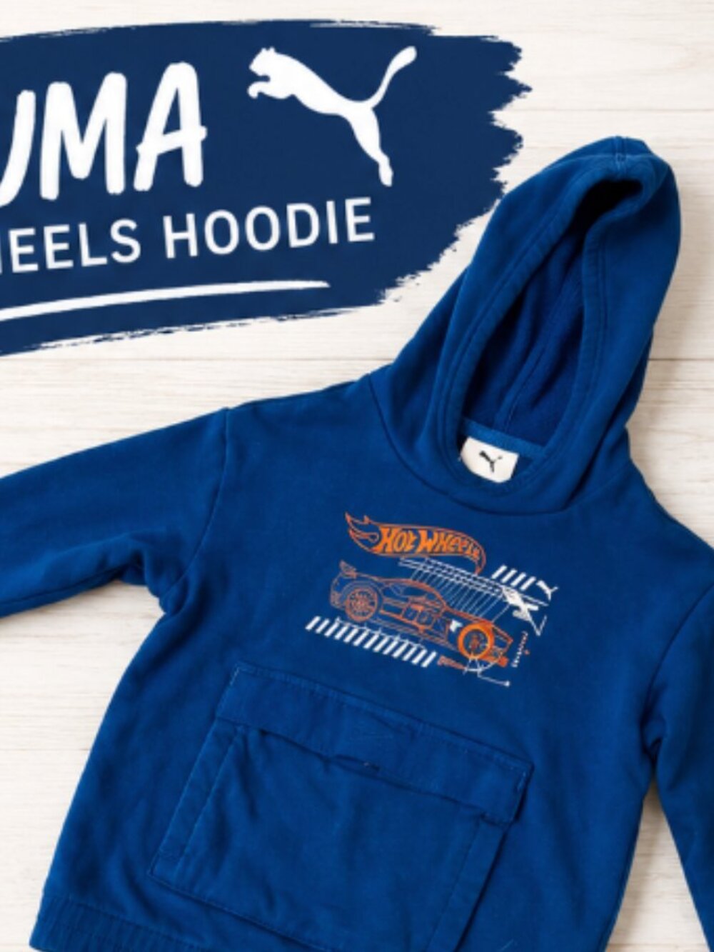 PUMA x Hot Wheels Boys’ 6T Pullover Hoodie Sweatshirt
